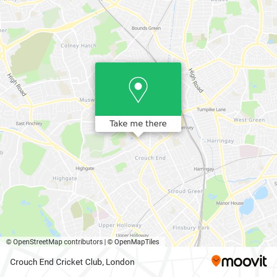Crouch End Cricket Club map