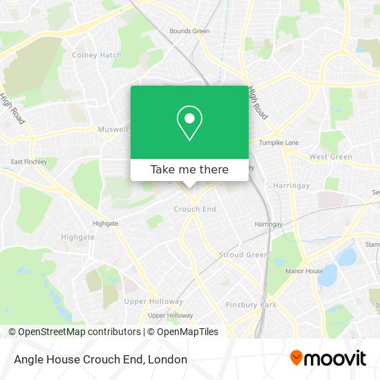 Angle House Crouch End map