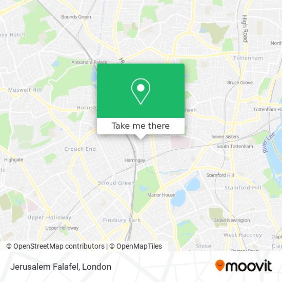Jerusalem Falafel map