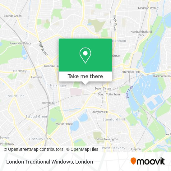 London Traditional Windows map