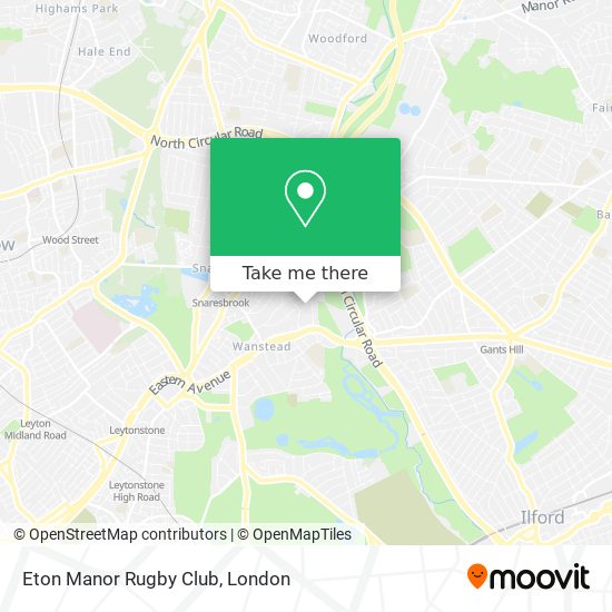 Eton Manor Rugby Club map