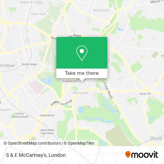 S & E McCartney's map