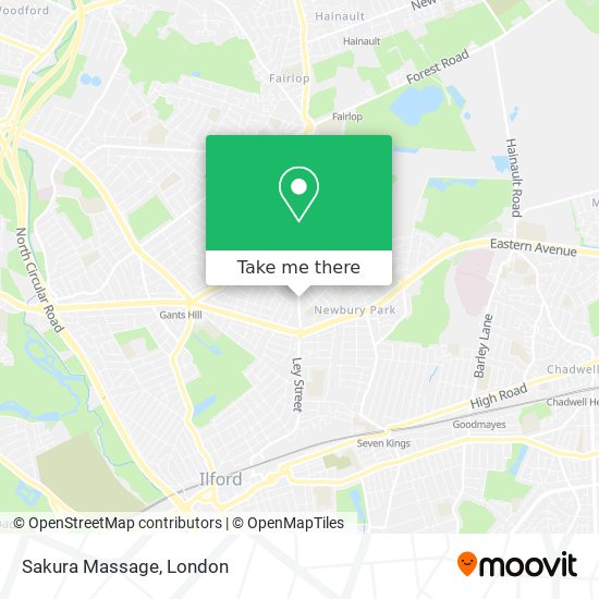 Sakura Massage map