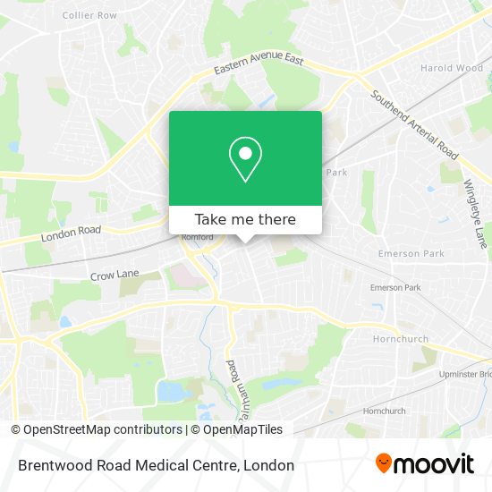 Brentwood Road Medical Centre map