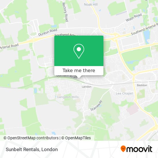 Sunbelt Rentals map