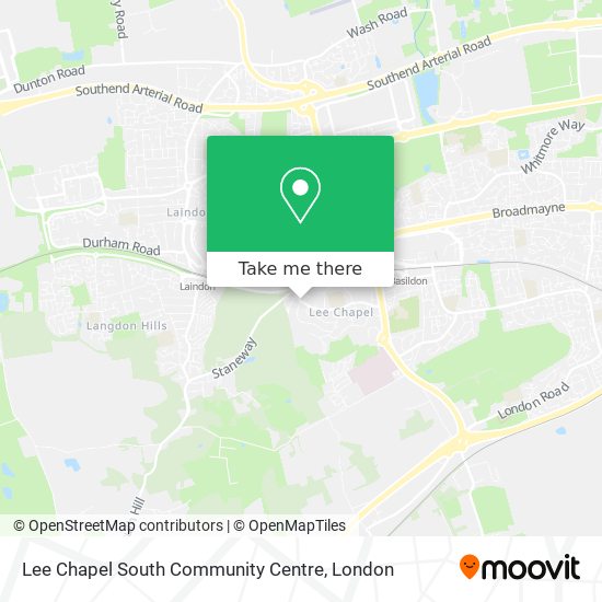Lee Chapel South Community Centre map