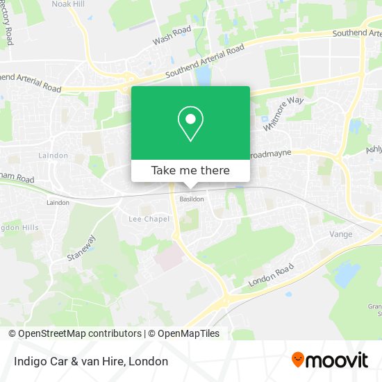 Indigo Car & van Hire map