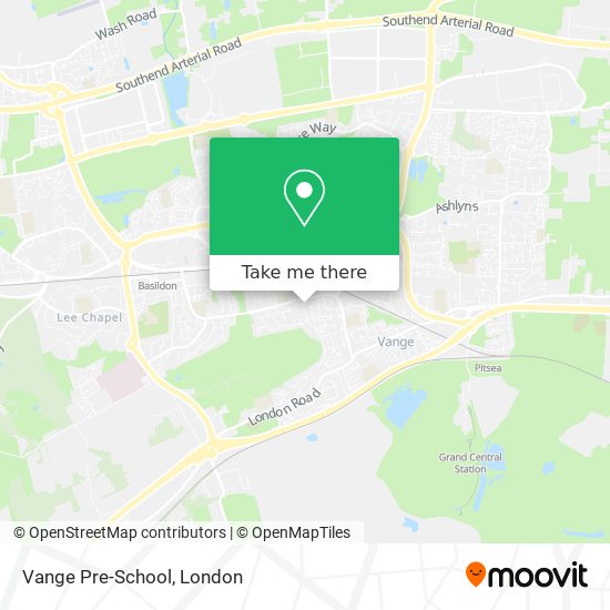 Vange Pre-School map