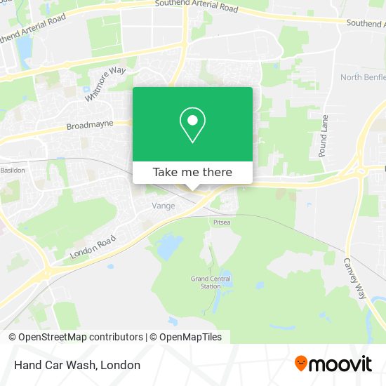 Hand Car Wash map
