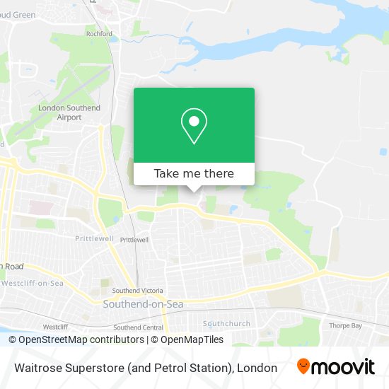 Waitrose Superstore (and Petrol Station) map