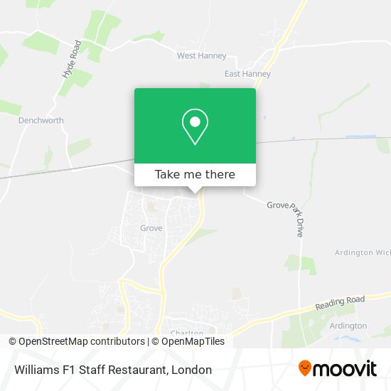 Williams F1 Staff Restaurant map