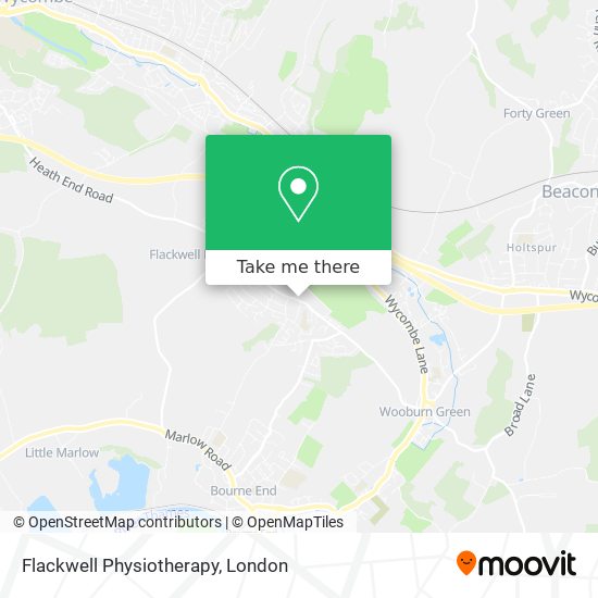 Flackwell Physiotherapy map