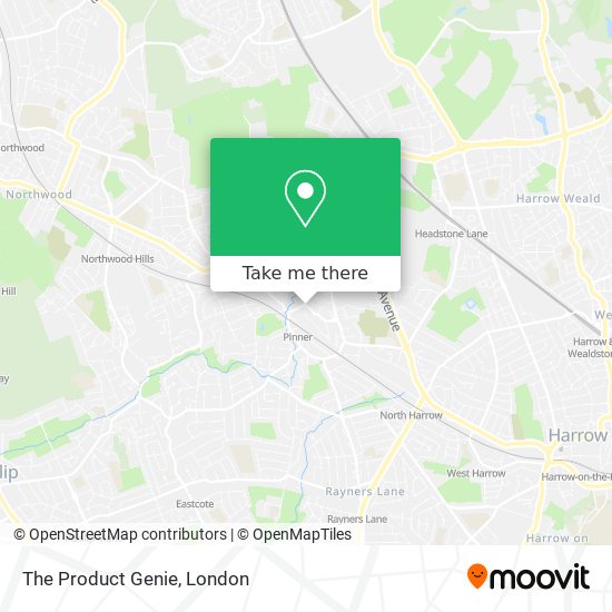 The Product Genie map