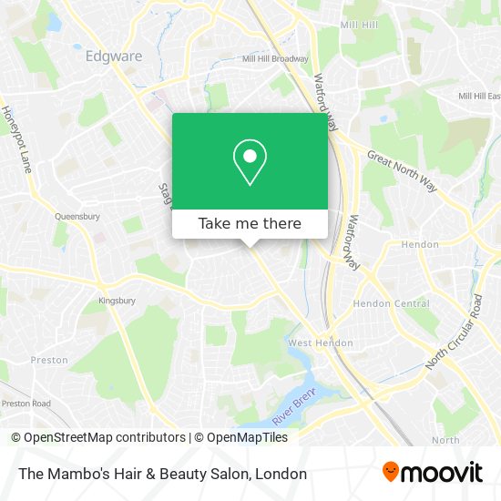 The Mambo's Hair & Beauty Salon map