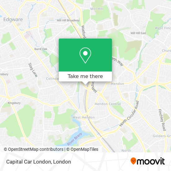 Capital Car London map