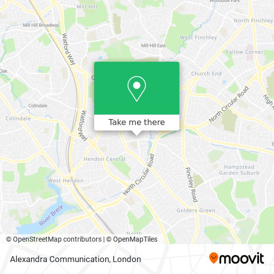 Alexandra Communication map