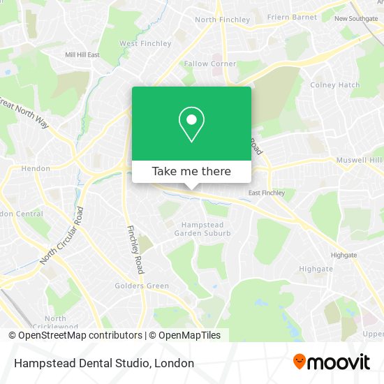 Hampstead Dental Studio map