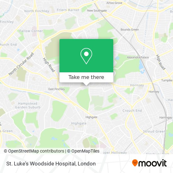 St. Luke's Woodside Hospital map