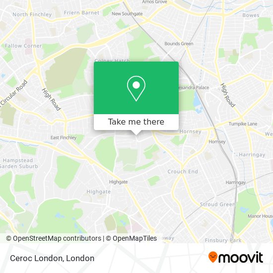 Ceroc London map