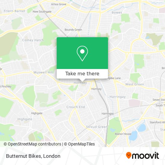 Butternut Bikes map