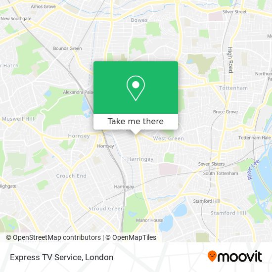 Express TV Service map