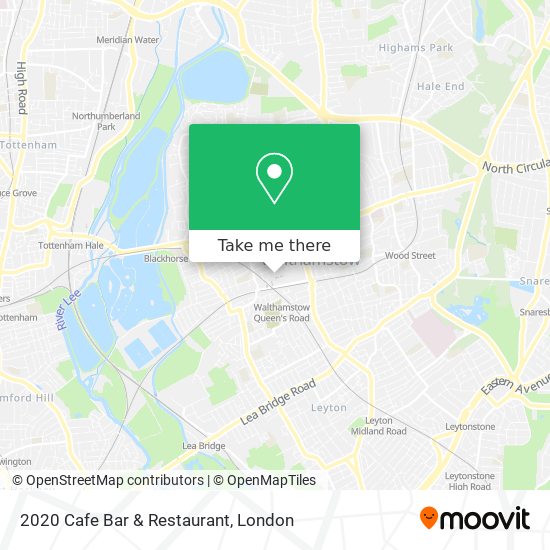 2020 Cafe Bar & Restaurant map