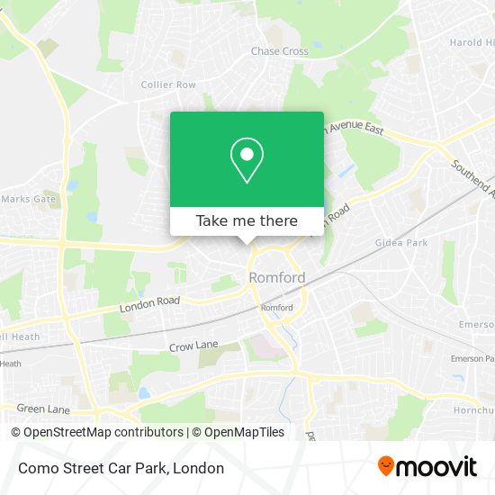 Como Street Car Park map