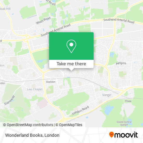 Wonderland Books map