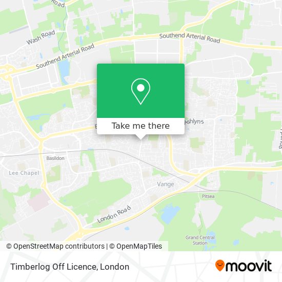 Timberlog Off Licence map