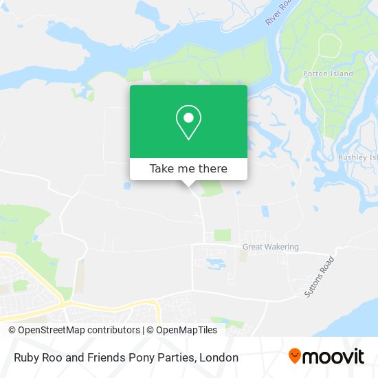 Ruby Roo and Friends Pony Parties map