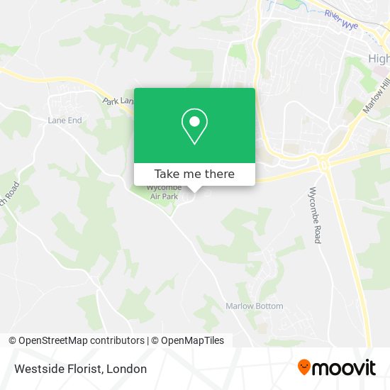Westside Florist map