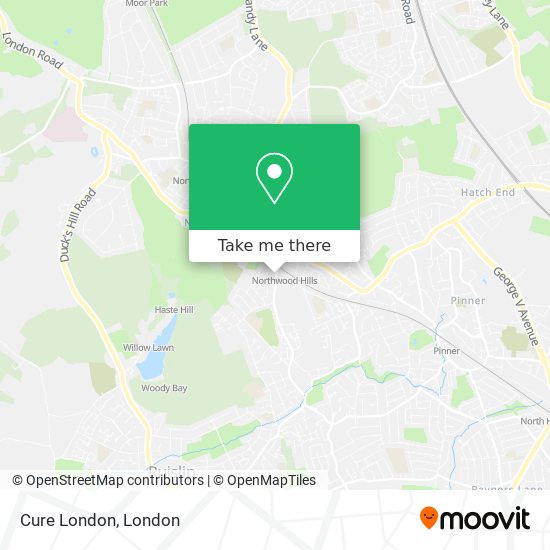 Cure London map