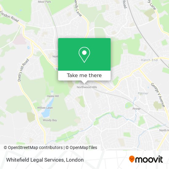 Whitefield Legal Services map