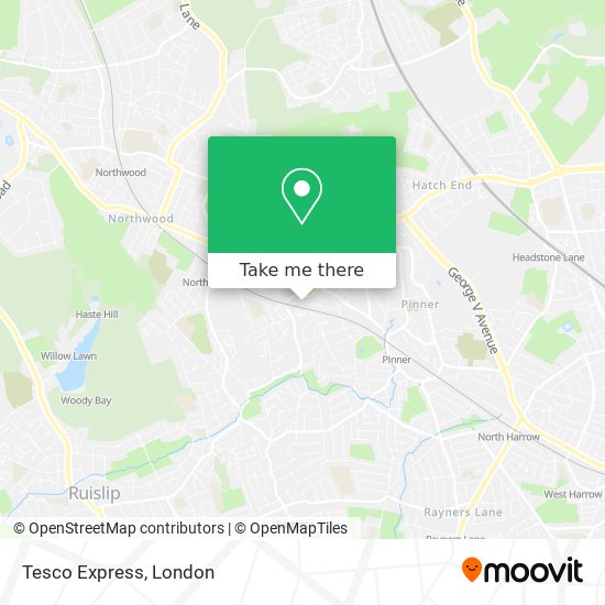 Tesco Express map