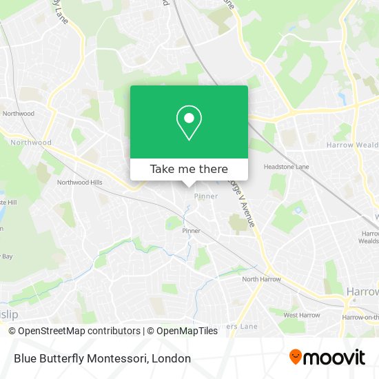 Blue Butterfly Montessori map