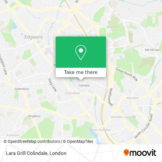 Lara Grill Colindale map