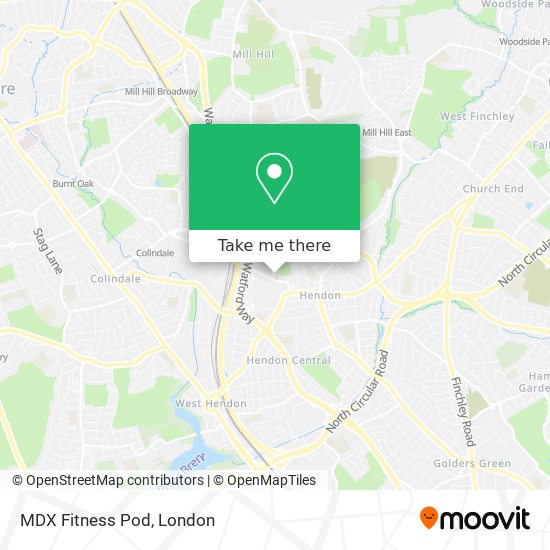 MDX Fitness Pod map