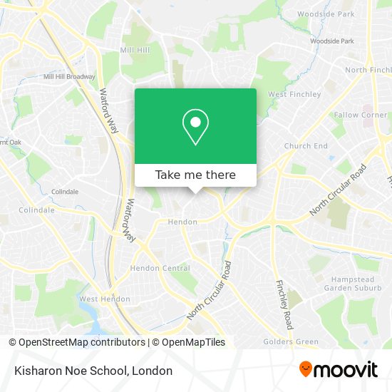 Kisharon Noe School map