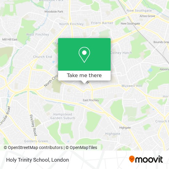 Holy Trinity School map
