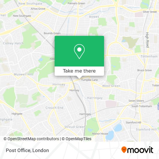 Post Office map