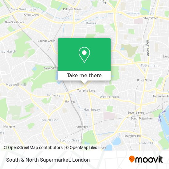 South & North Supermarket map