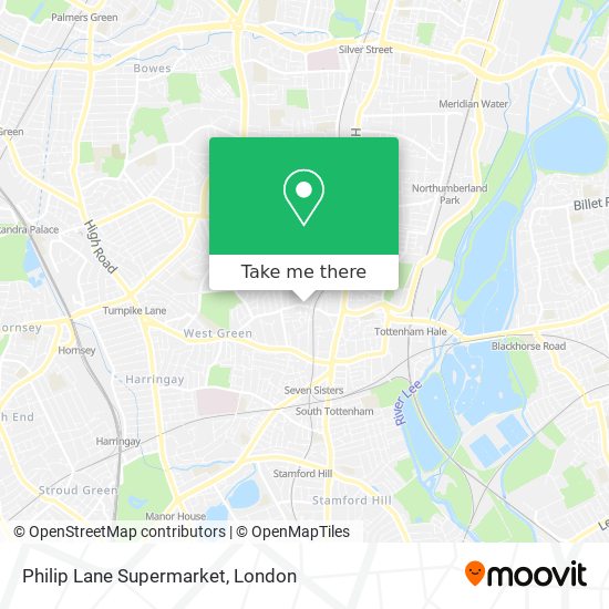 Philip Lane Supermarket map