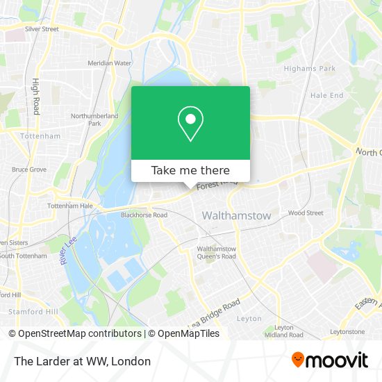 The Larder at WW map