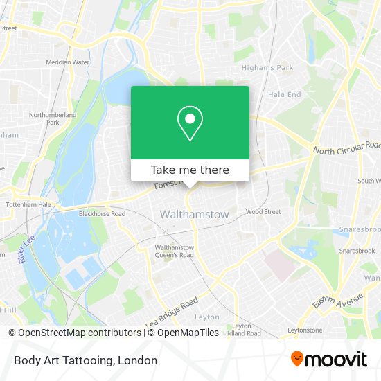 Body Art Tattooing map