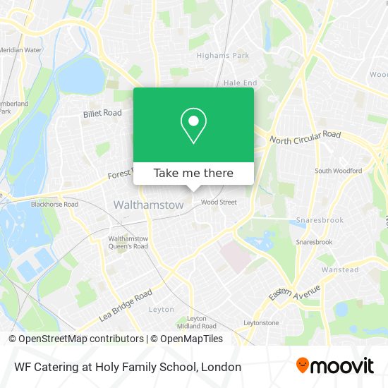 WF Catering at Holy Family School map