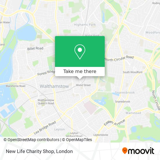 New Life Charity Shop map