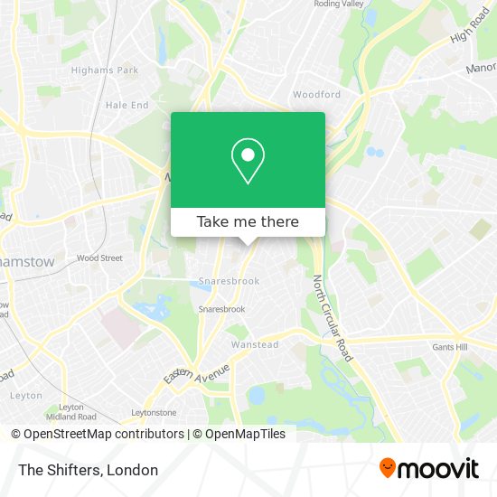 The Shifters map