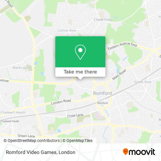 Romford Video Games map