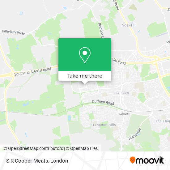S R Cooper Meats map