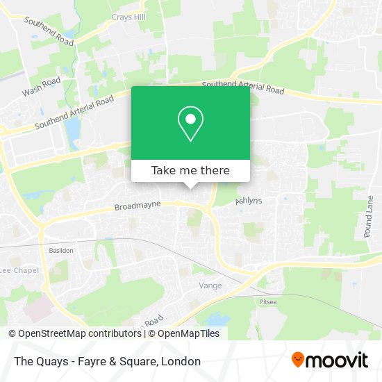 The Quays - Fayre & Square map